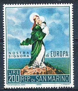SAN MARINO  1966  -   EUROPA Stamps SINGLE ISSUE    - FINE  MINT