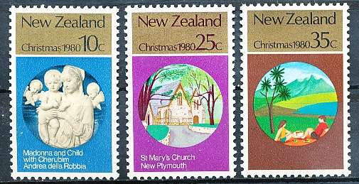 NEW ZEALAND   - 1980   Christmas  SET -   FINE MINT