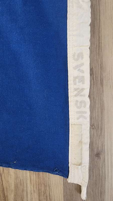Vintage signed Swedish flag - 140 x 85cm