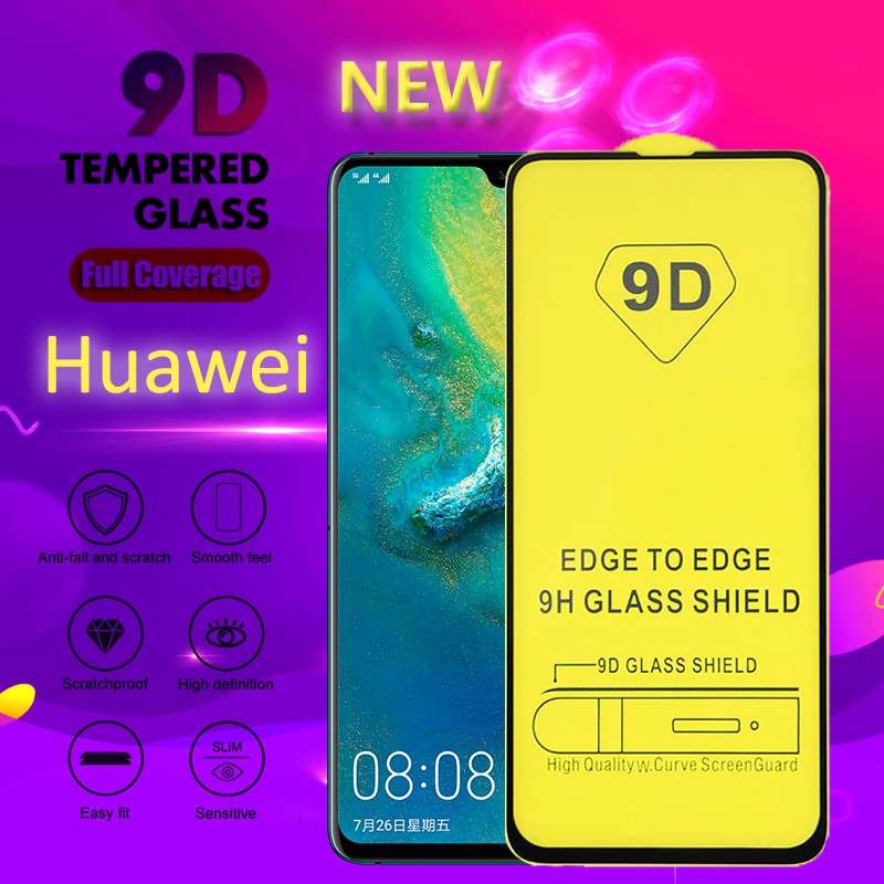 9D Tempered Glass Full Coverage Full Glue For Huawei P30 Pro