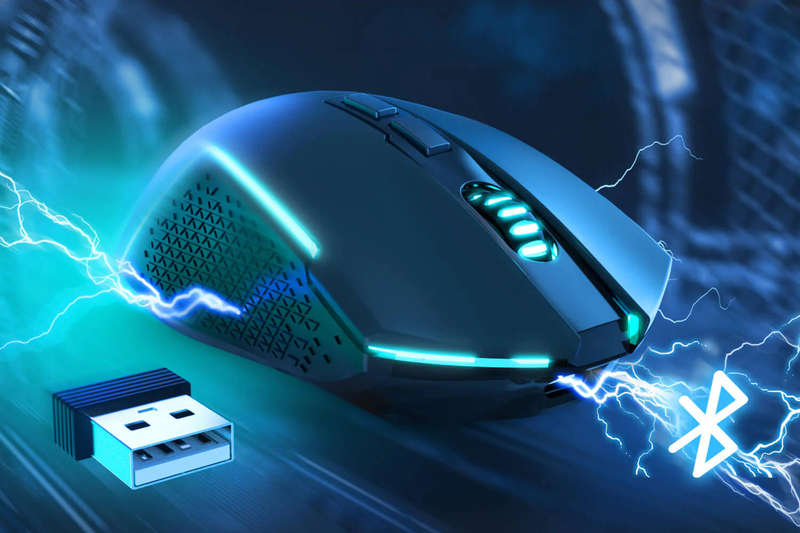 Redragon RD-M693-RGB M693 Trident 8000 DPI Wireless Optical RGB Black Gaming Mouse