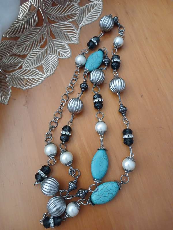 925 Sterling Silver Vintage Ring Set and Fashion Necklace