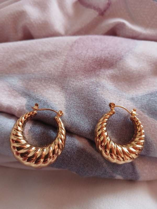 Shell Gold Plated Stainless Steel Earrings