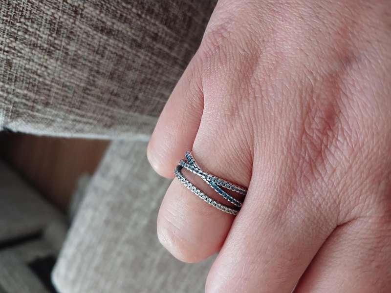 925 Sterling Silver Wide Band Ring (Used Once)