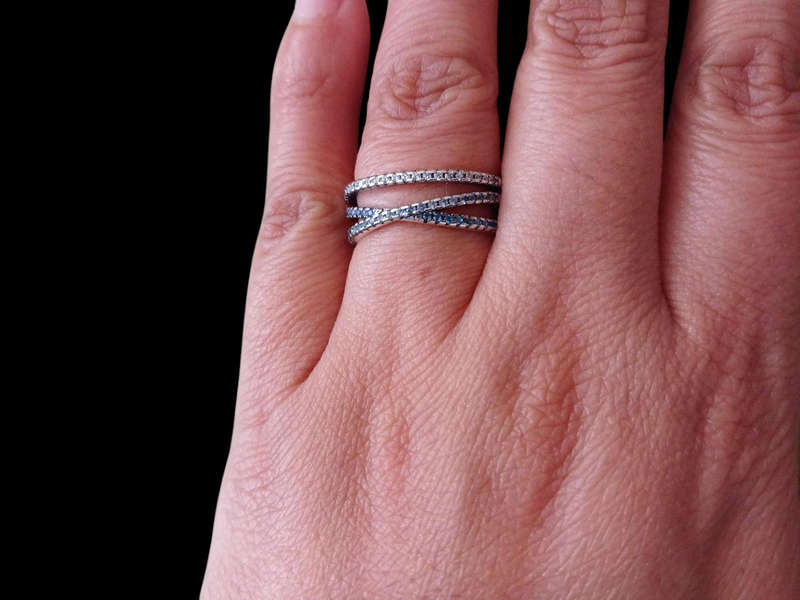 925 Sterling Silver Wide Band Ring (Used Once)
