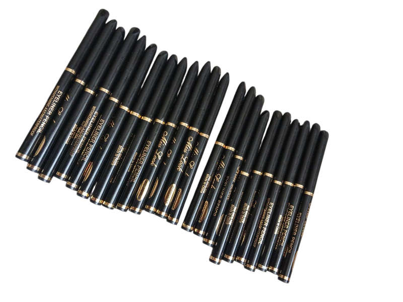 23 Pack Black Eyeliner Pencil Waterproof Twist Open No Sharpening