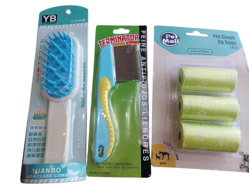 3 Pack Pet Grooming Set