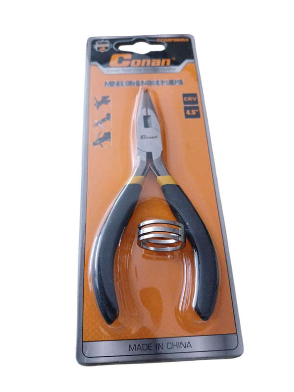 19mm Open Split Jump Ring Closing Tool and 4.5" Mini Long Nose Pliers