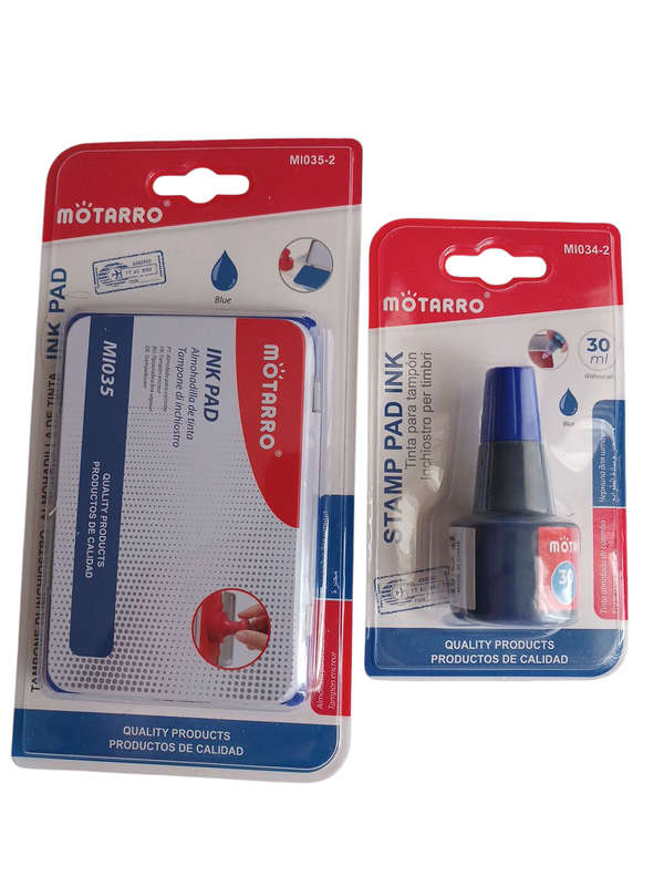 Blue Ink Pad and Ink Set