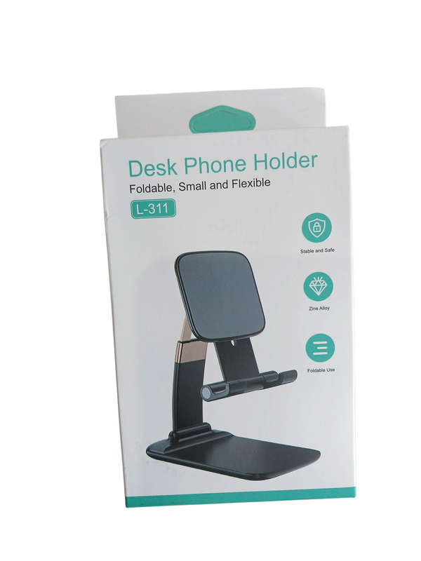 Desk Phone Holder L-311 Foldable Small Flexible