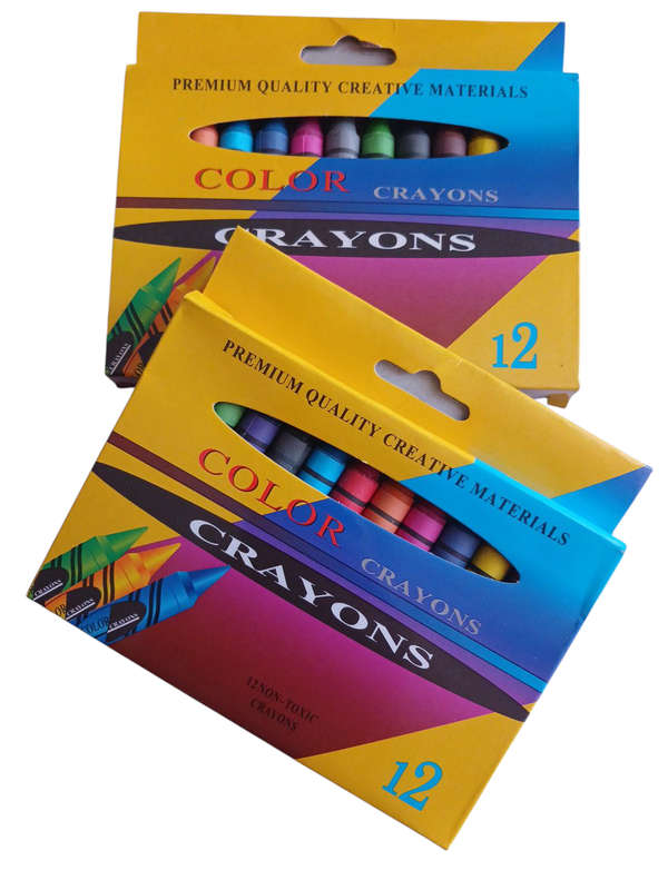 2 Pack 12 Color Crayons