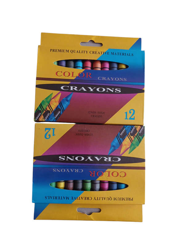 2 Pack 12 Color Crayons