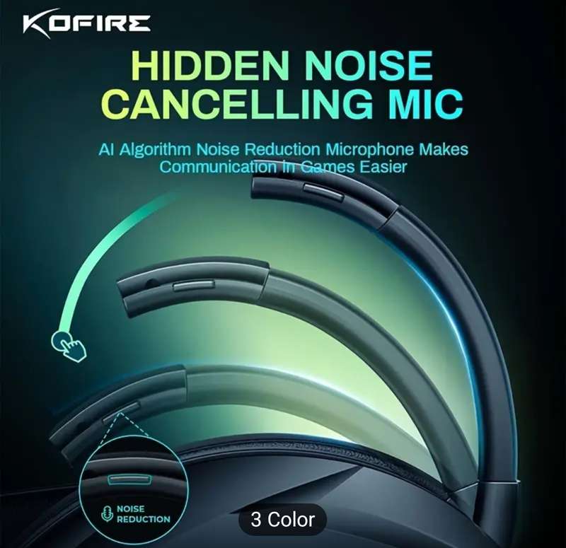 KOFIRE UG-06 Pro Wireless Gaming Headset for PS4 PS5pcs, PC (In Original Box)