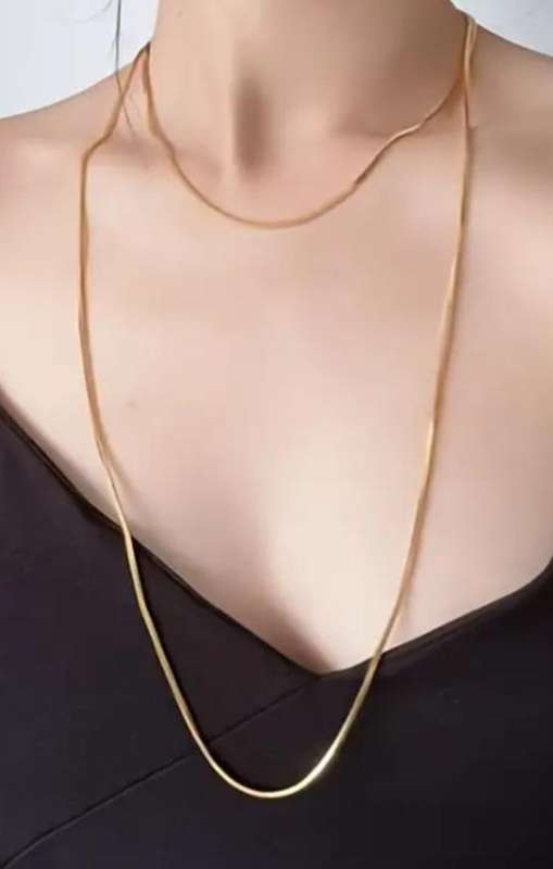 Gold Plated Stainless Steel Chain Layering Necklace
