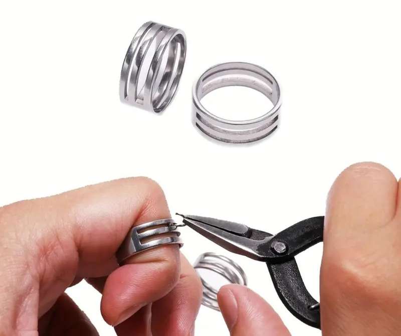 19mm Open Split Jump Ring Closing Tool and 4.5" Mini Long Nose Pliers