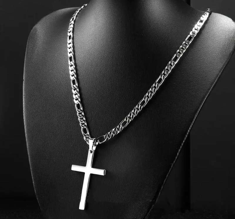 Stainless Steel Cross Pendant Necklace