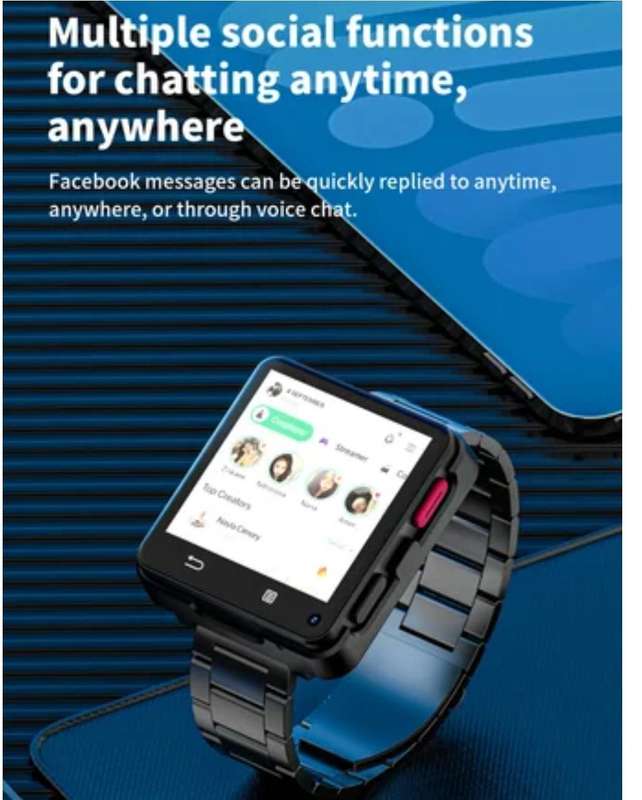 LOKMAT APPLLP 2 Max Android 11 Smart Watch Phone 2.64' Large Screen (In Original Box)