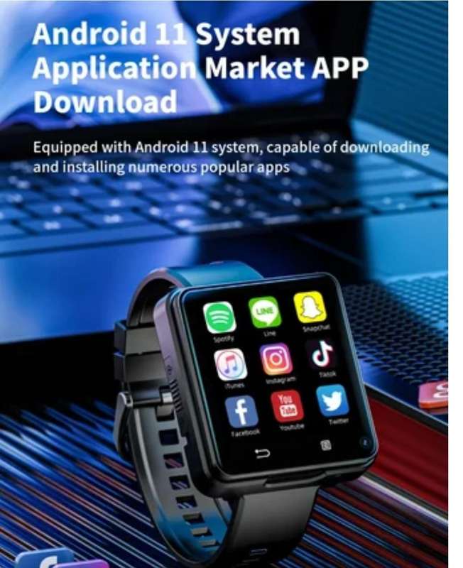 LOKMAT APPLLP 2 Max Android 11 Smart Watch Phone 2.64' Large Screen (In Original Box)