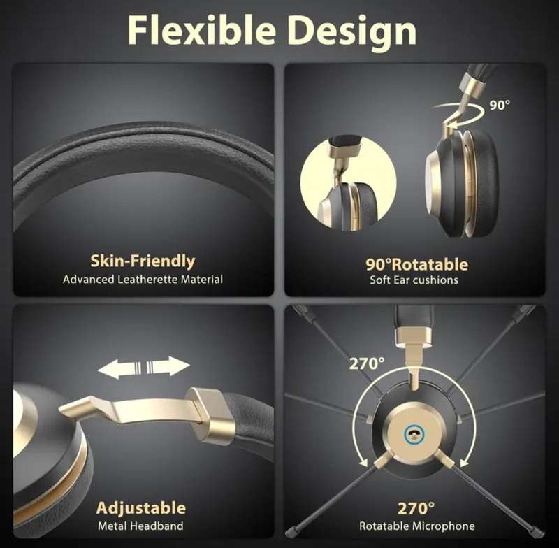 Earbay V5.3 Wireless Headset with Microphone