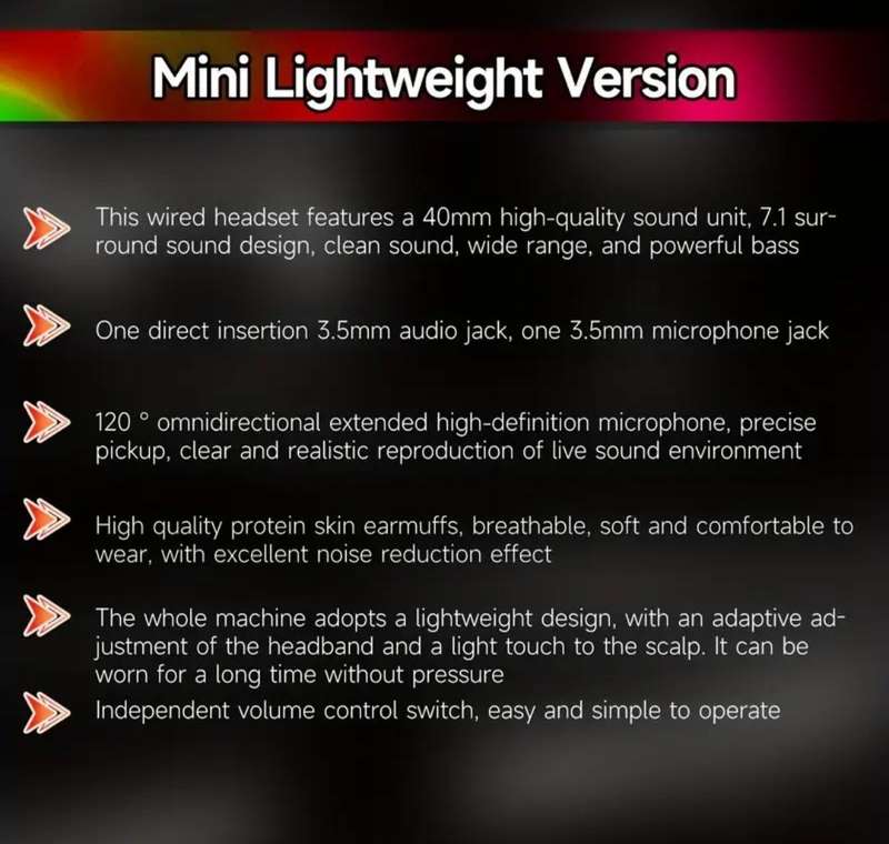 A63 Wired Headset