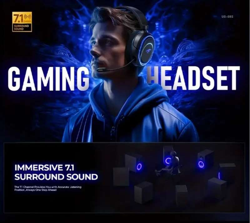 Picun Valorise UG-08S Wireless RGB Gaming Headset