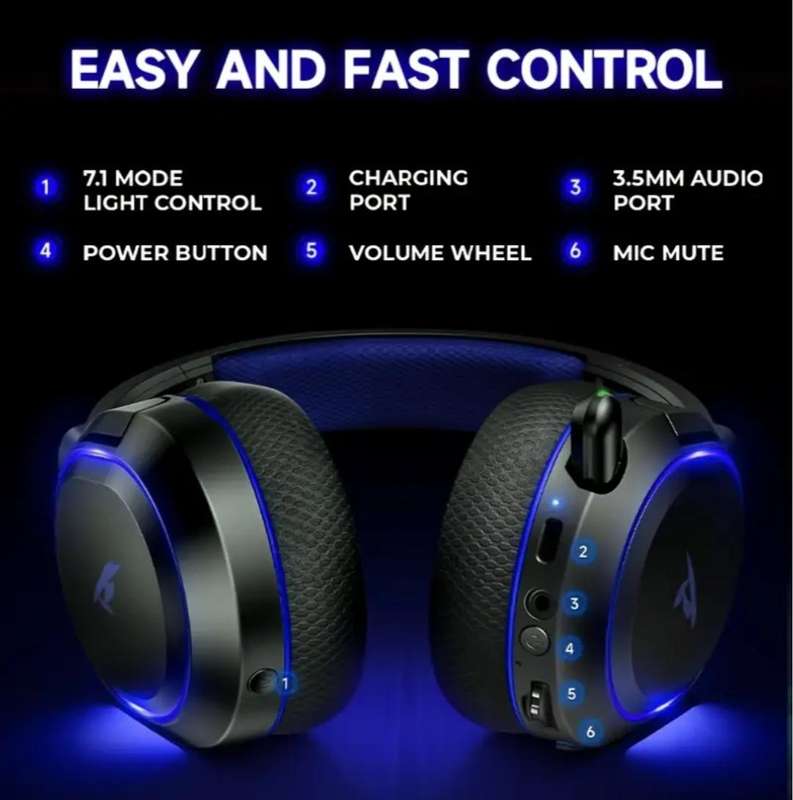 Picun Valorise UG-08S Wireless RGB Gaming Headset