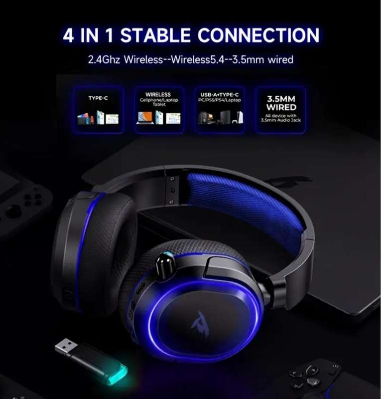 Picun Valorise UG-08S Wireless RGB Gaming Headset