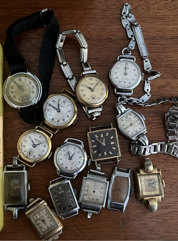 Vintage Trench Watch Bundle and Spares Lot