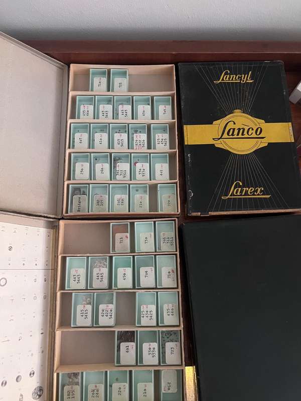 Vintage Watch Watchmaker's Lot, Spares, NOS Dials and NOS Parts Boxes.