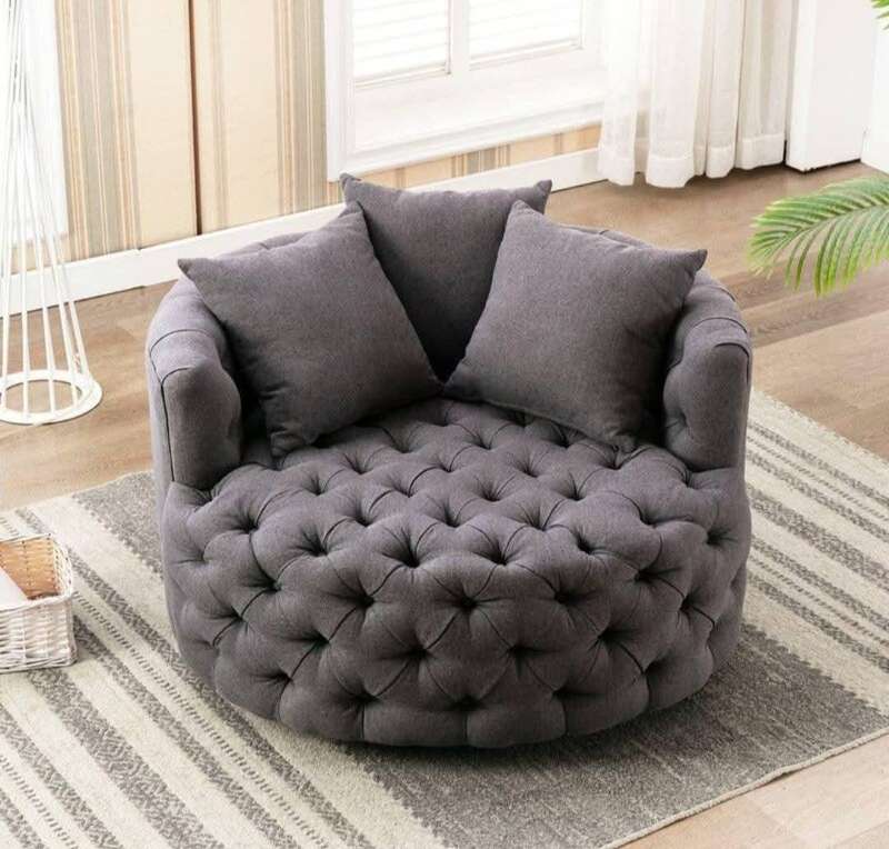 Round Chesterfield Couch
