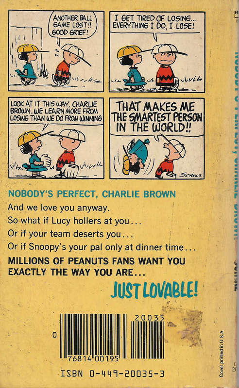 Nobody's perfect, Charlie Brown