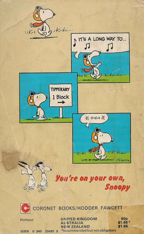 You're on your own, Snoopy