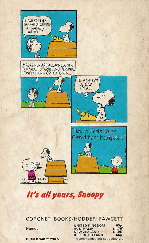 It's all yours, Snoopy