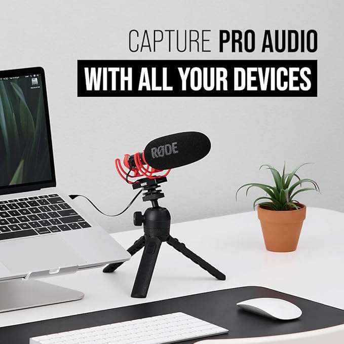 Rode Videomic NTG USB Unidirectional On-Camera Shotgun Microphone (Black)