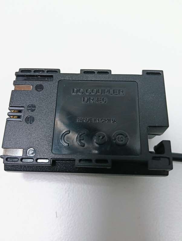 CANON LP-E6 Dummy Battery, with AC power supply
