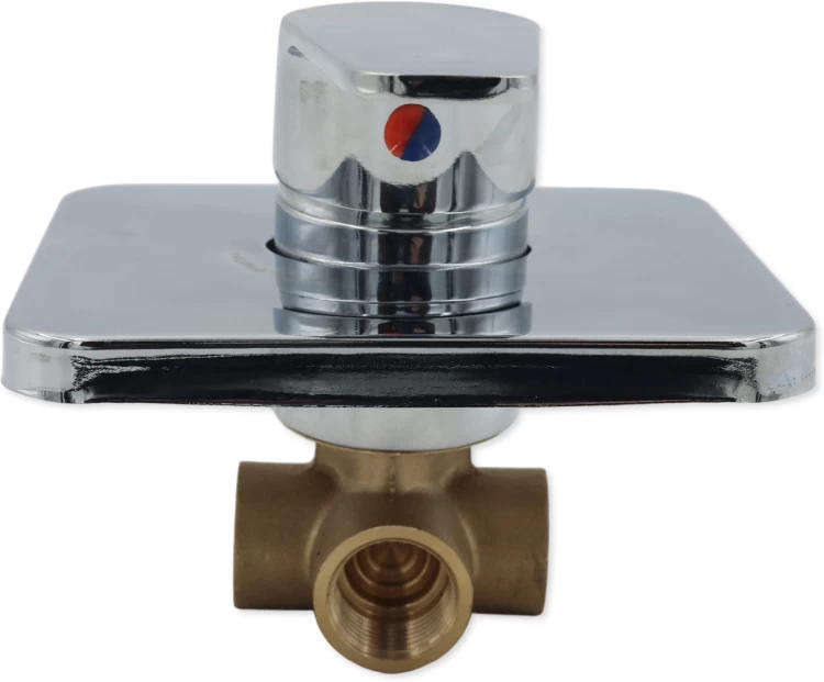 Silver Shower Mixer Wall Mixer Faucet