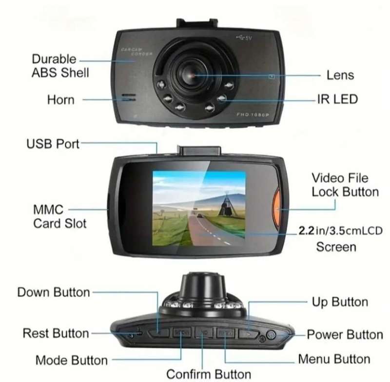 DASH CAM WITH 32G MEMORY CARD