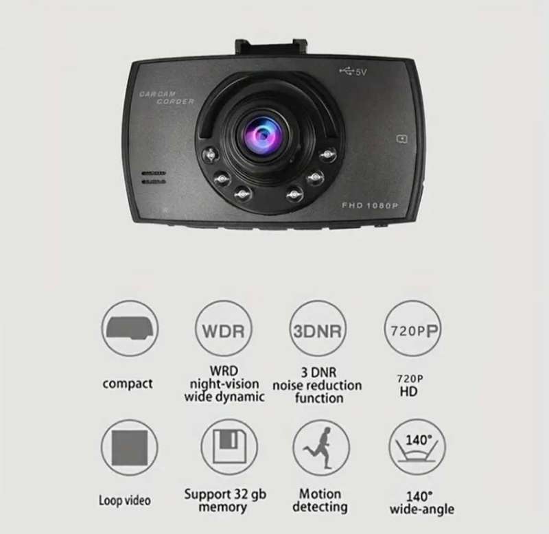 DASH CAM WITH 32G MEMORY CARD