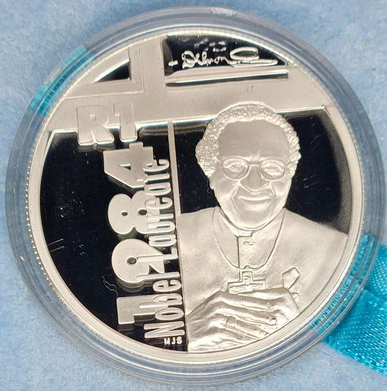 2006 NOBEL PEACE PRIZE WINNER DESMOND TUTU SILVER R1