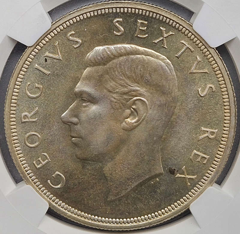 1952 SILVER 5 SHILLINGS PL65