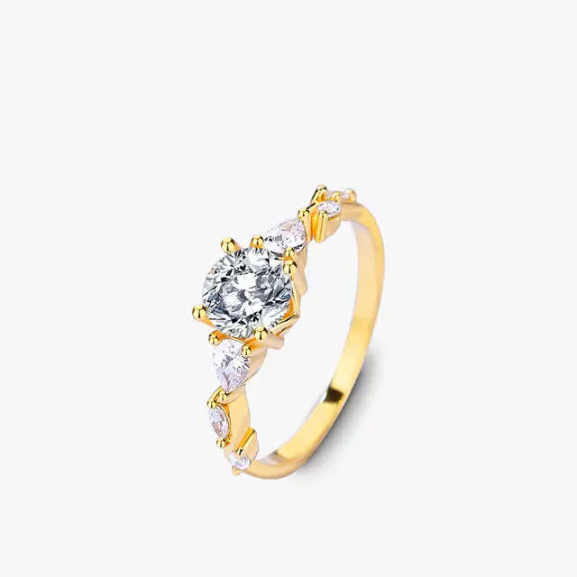 18K Gold Plated Sterling Silver Ring with Certificate of Authenticity