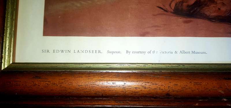 Lithograph Vintage Sir Edwin Landseer Art