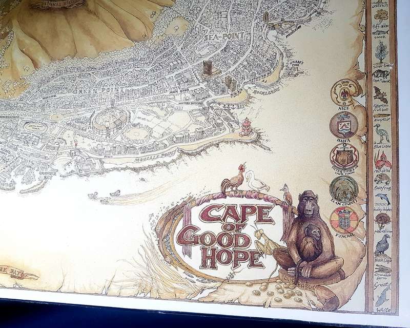 Africana Map Cape of Good Hope Africana