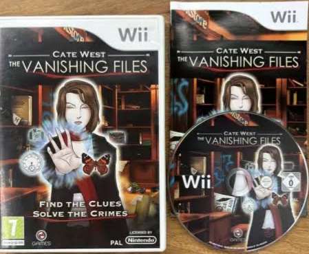 Wii Cate West Wii The Vanishing Files Nintendo Wii