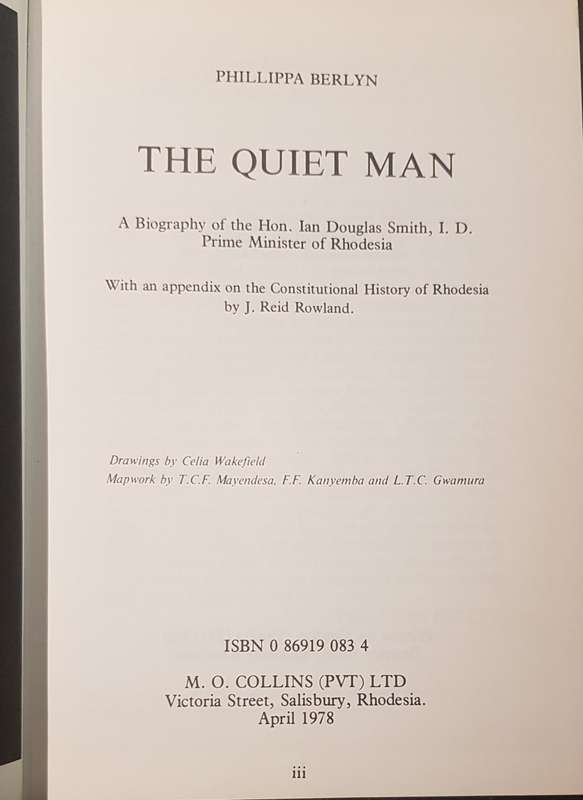 Rhodesian The Quiet Man Ian Douglas Smith Rhodesian