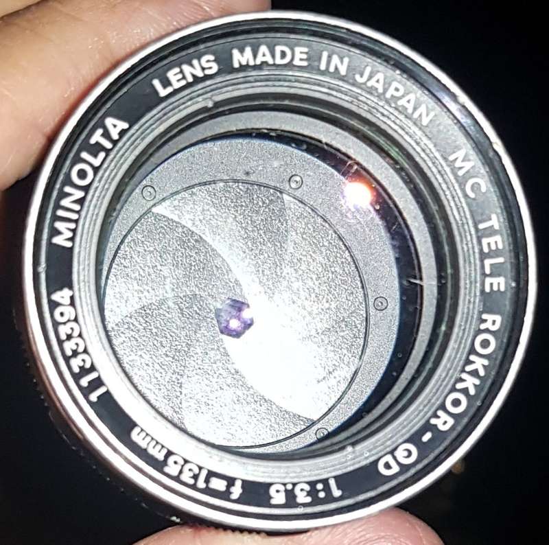 Minolta MC Rokkor 135mm F3.5  Telephoto Lens