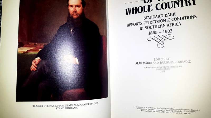 Confidence whole of Country Standard Bank Reports on Economic Conditions Southern Africa 1865 -1902