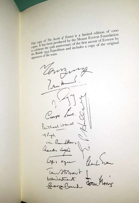 The Ascent of Everest Signed