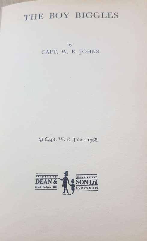 Biggles The Boy Capt W E Johns