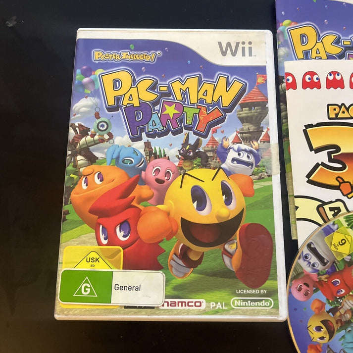 Wii Pac Man Party Wii Poster